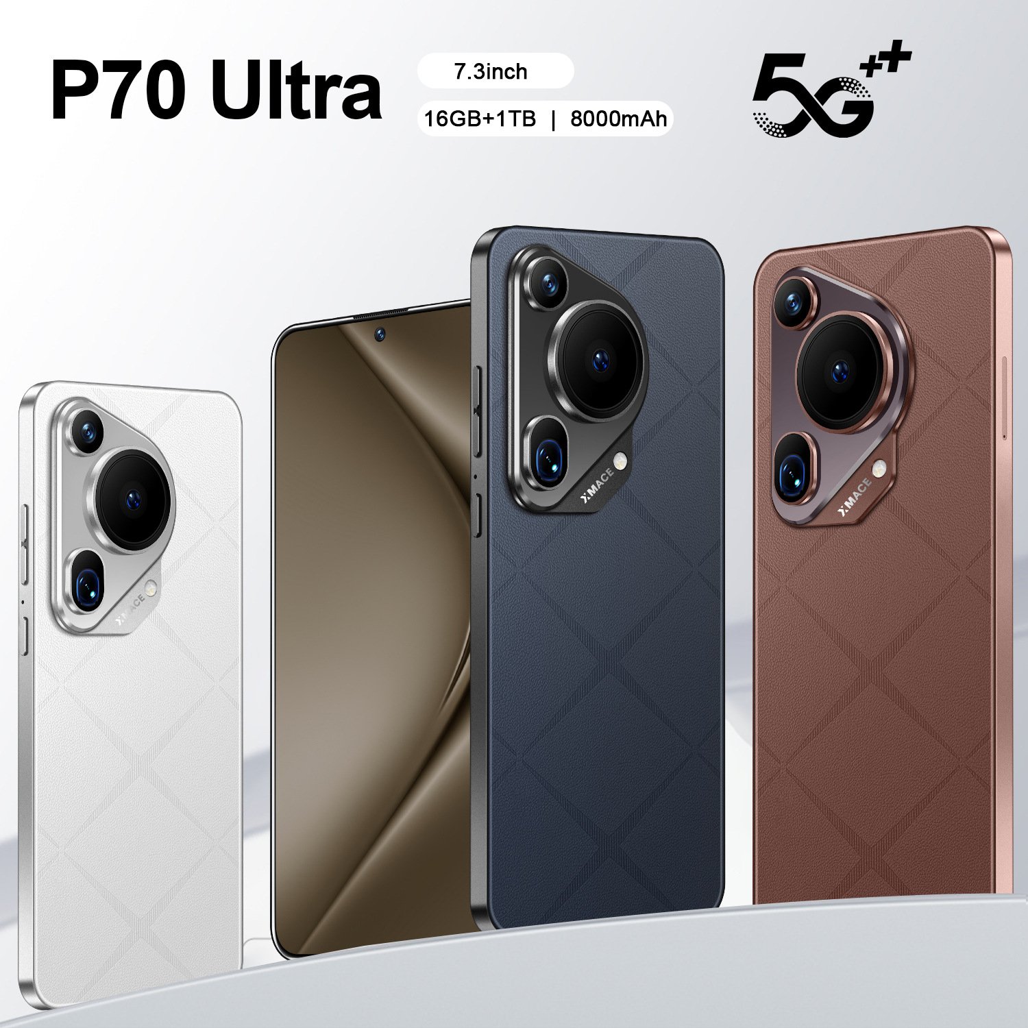 2024 Hotselling P70 Ultra Smartphone 16GB 512GB Punchhole Display Android Phone 4G LTE Unlocked